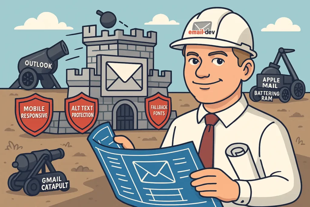 Design emails that survive email clients trying to destroy them