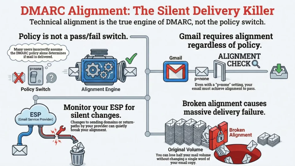 DMARC part gets misunderstood constantly