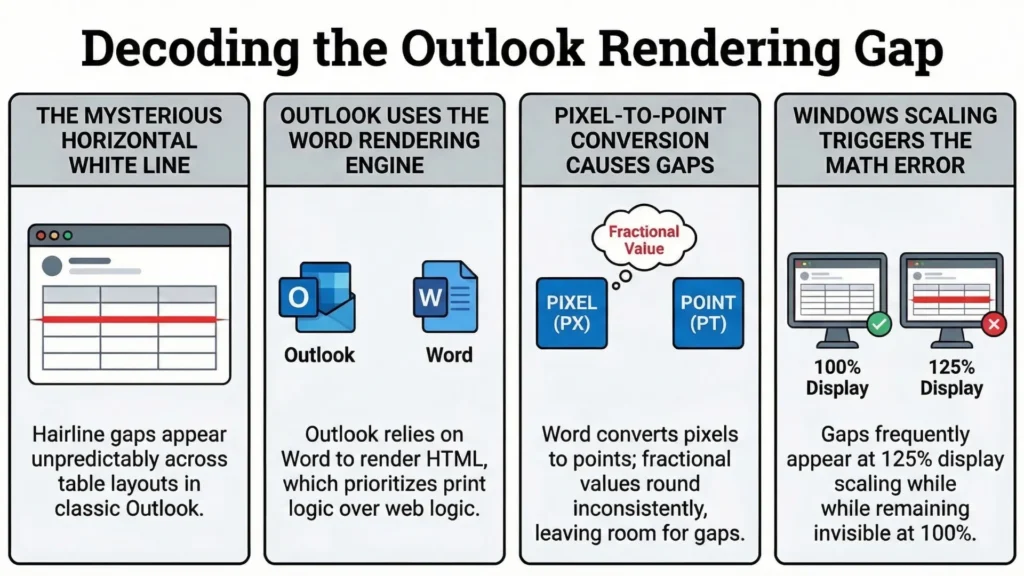The random white line problem