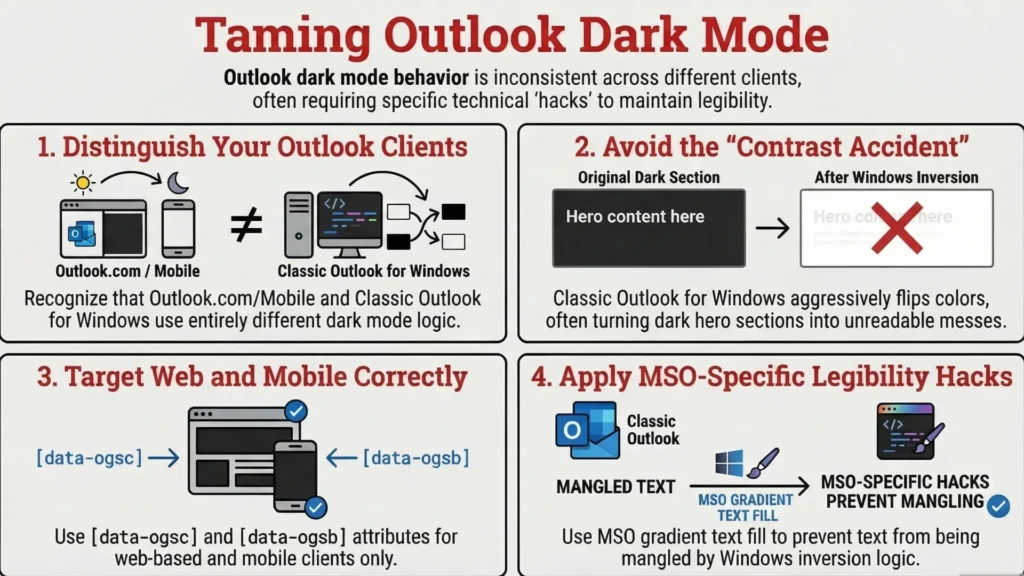 Dark mode in outlook - the specific testing challenge