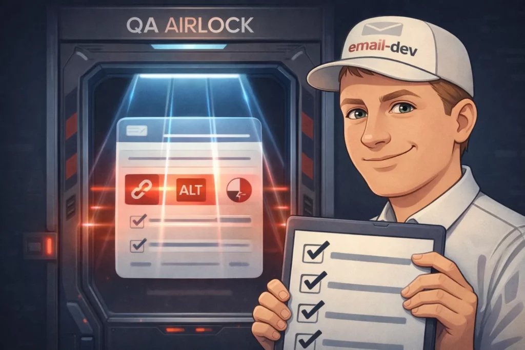 The pre-send email qa checklist: the final gate