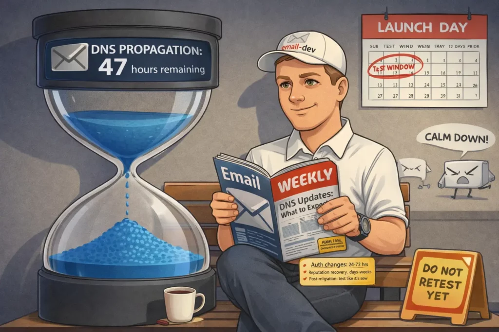 When to retest and timing