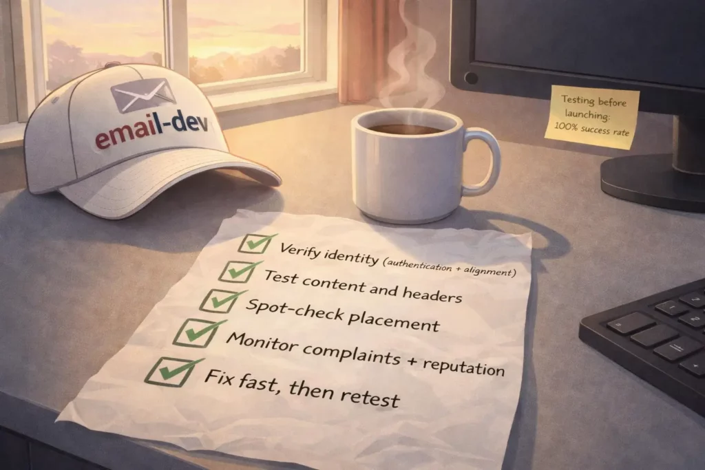 Making email deliverability testing actually work