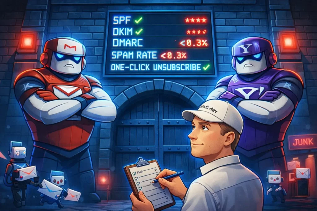 Email deliverability testing and the new reality - gmail and yahoo enforcement