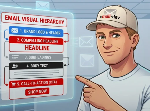 Email visual hierarchy