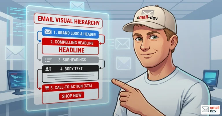 Email visual hierarchy