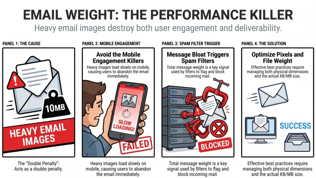 Email image size and weight