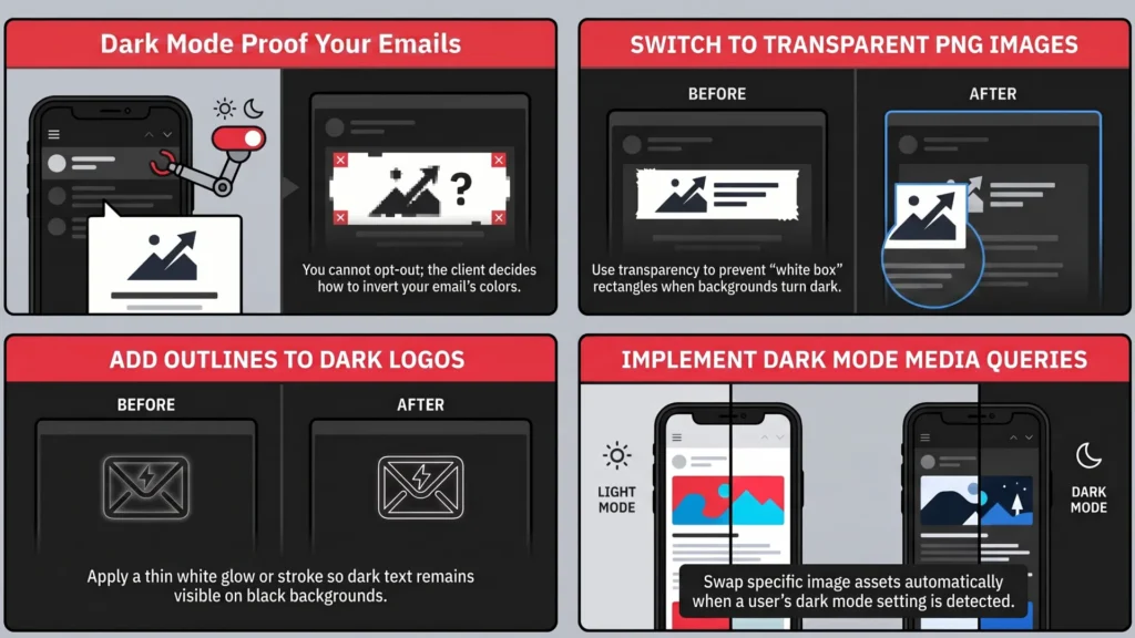 Email image best practices for dark mode