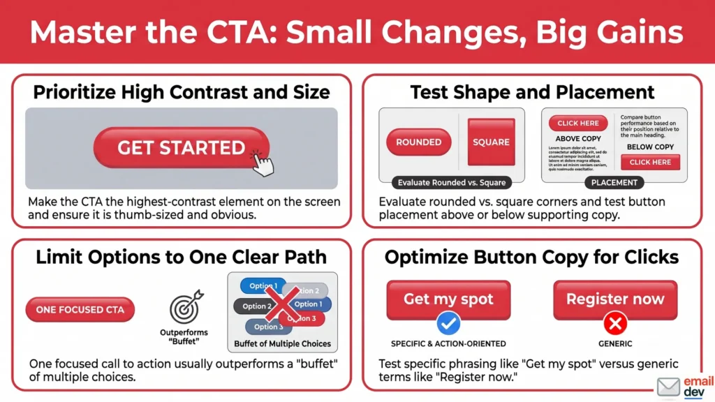 The CTA button - your highest-leverage design element