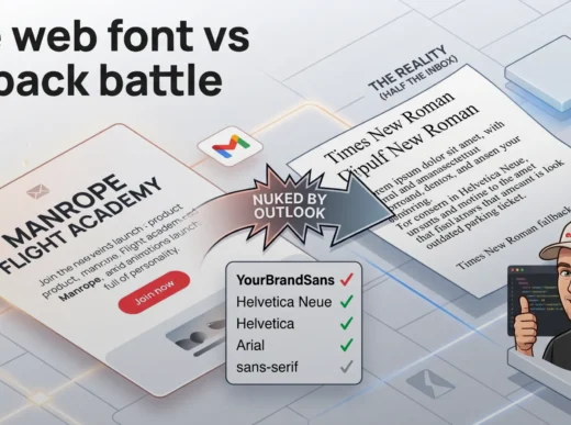 Web fonts in email