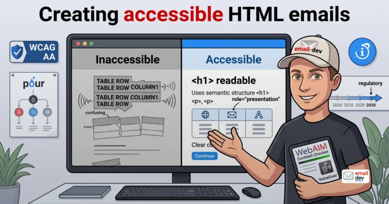 Creating accessible HTML emails