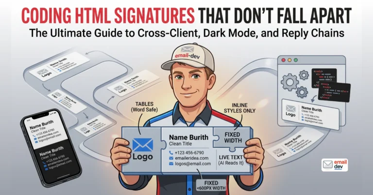 How to code an HTML email signature