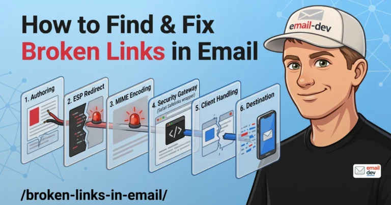 How to find and fix broken links in email